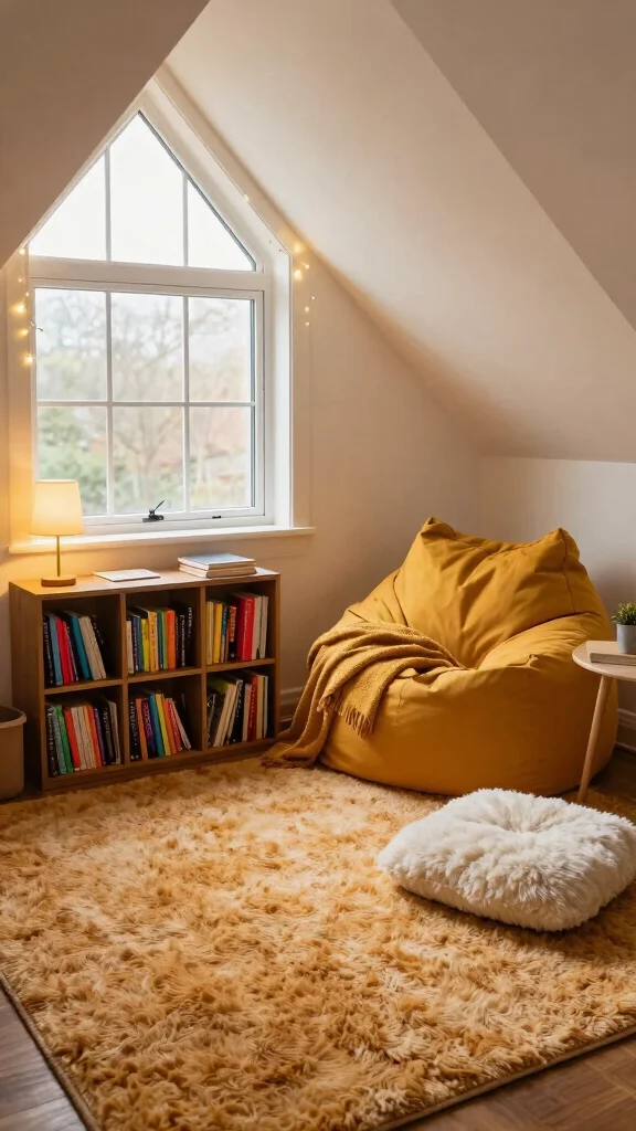 10 Ways to Build the Perfect Attic Teen Hangout Space - 1. Cozy Reading Nook 1