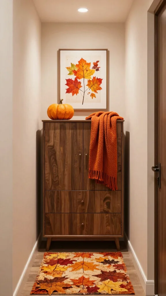 10 Ways to Style a Hallway Wardrobe for a Seamless Space-Smart Look - 10. Seasonal Decor Updates 1