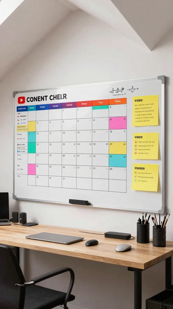 10 Ways to Turn Your Attic Into a Professional YouTube Studio - 7. Set Up a Content Calendar 1