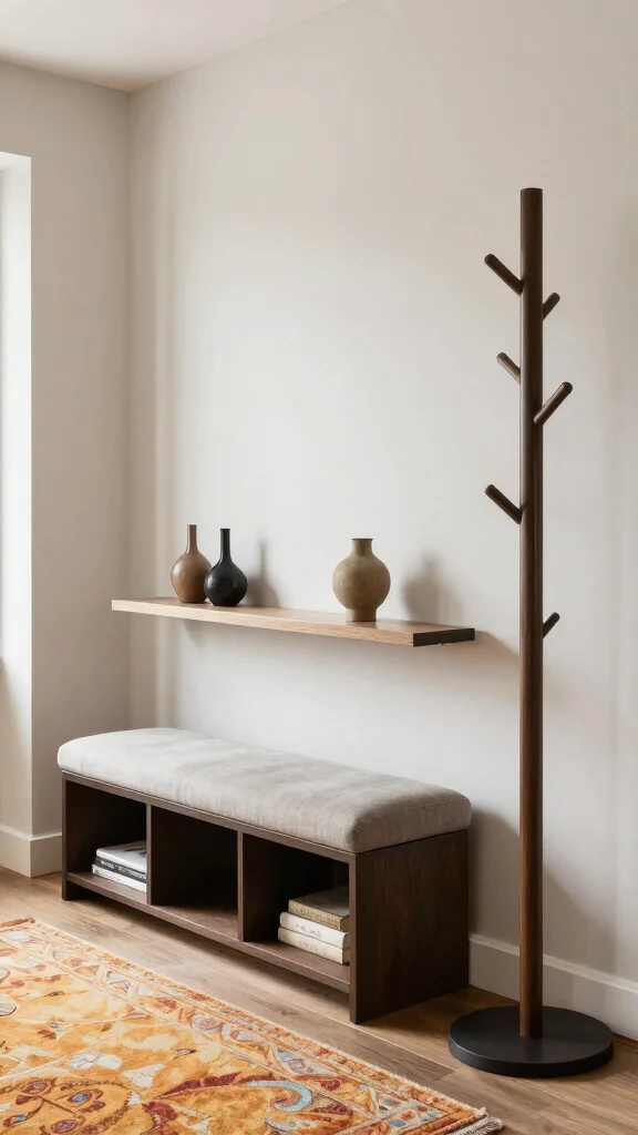 10 Ways to Upgrade Your Entryway for a Fresh Polished First Impression - 7. Utilize Multi-Functional Furniture 1