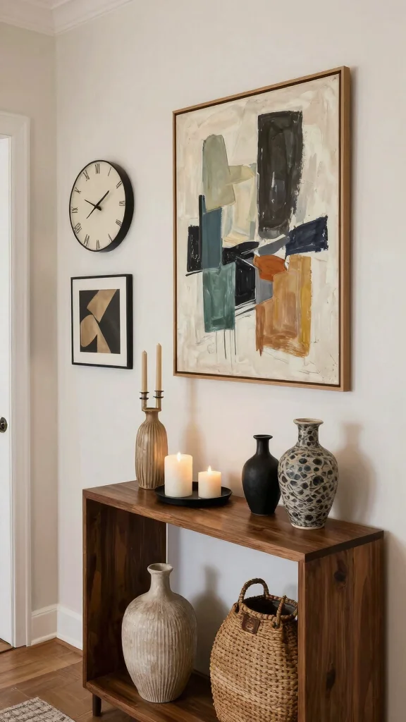 10 Ways to Upgrade Your Entryway for a Fresh Polished First Impression - 9. Embrace Art and Decor Accents 1