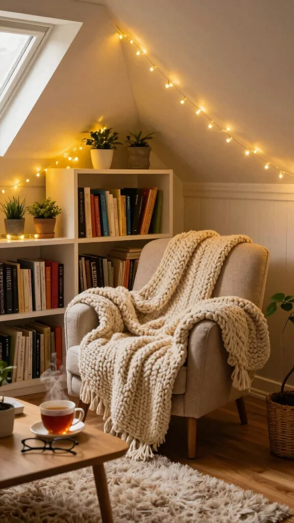 11 Attic Hangout Ideas That Transform a Forgotten Space Into a Cool Retreat - 1. Cozy Reading Nook 1