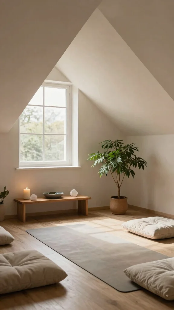 11 Attic Hangout Ideas That Transform a Forgotten Space Into a Cool Retreat - 4. Meditation Space 1