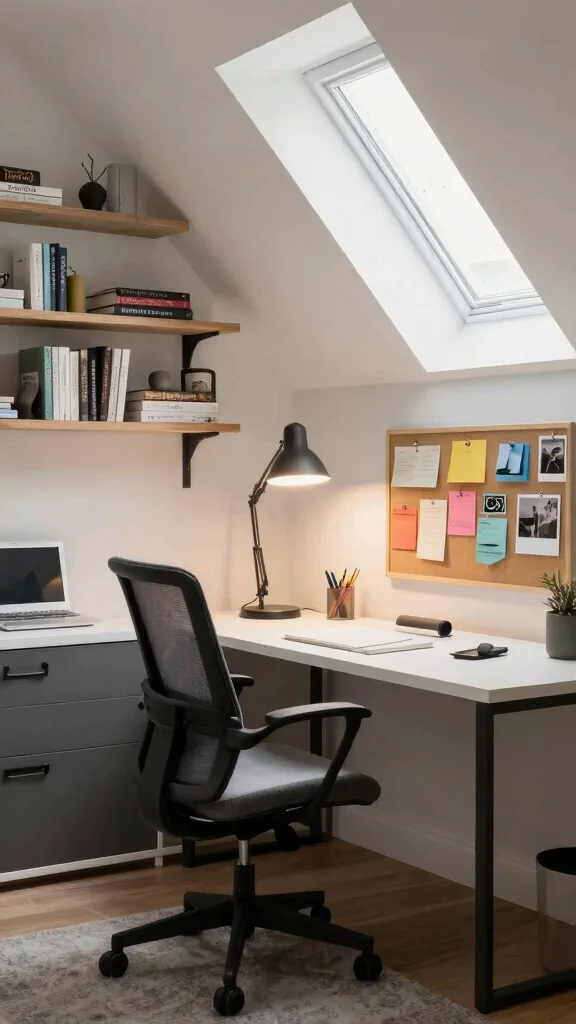 11 Attic Hangout Ideas That Transform a Forgotten Space Into a Cool Retreat - 5. Home Office Oasis 1