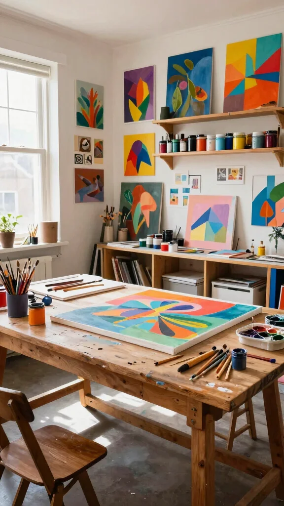 11 Attic Hangout Ideas That Transform a Forgotten Space Into a Cool Retreat - 7. Art Studio 1