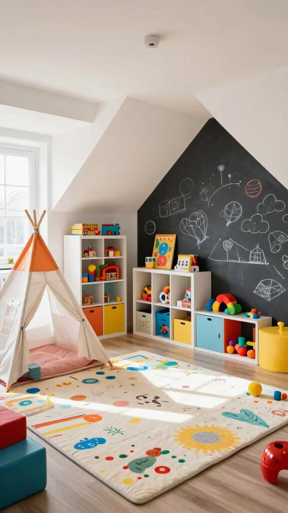 11 Attic Hangout Ideas That Transform a Forgotten Space Into a Cool Retreat - 9. Kids' Playroom 1