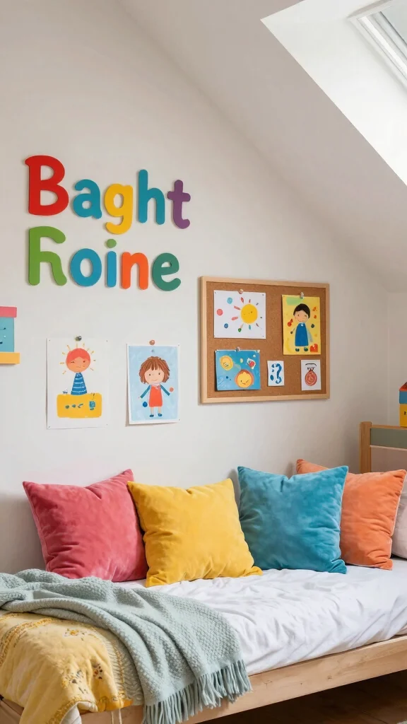 11 Attic Kids' Room Ideas for a Fun Safe Creative Top-Floor Space - 5. Charming Personalization 1