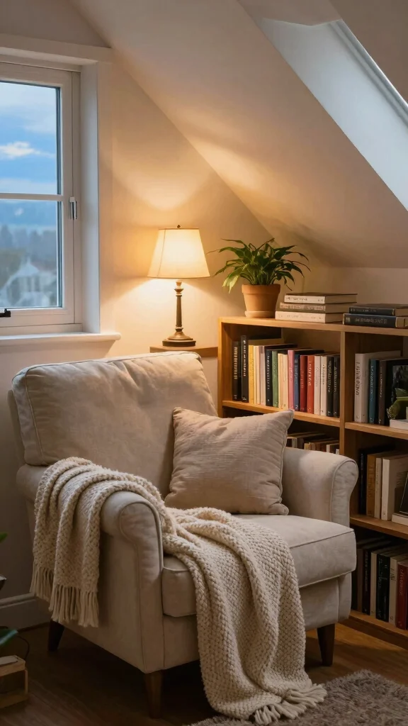 11 Attic Nook Ideas for a Cosy Compact Purposeful Corner - 1. The Reading Retreat 1