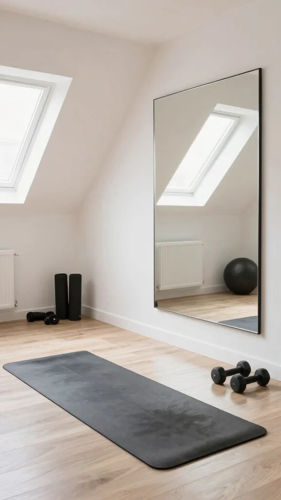 11 Attic Nook Ideas for a Cosy Compact Purposeful Corner - 11. Personal Fitness Zone 1