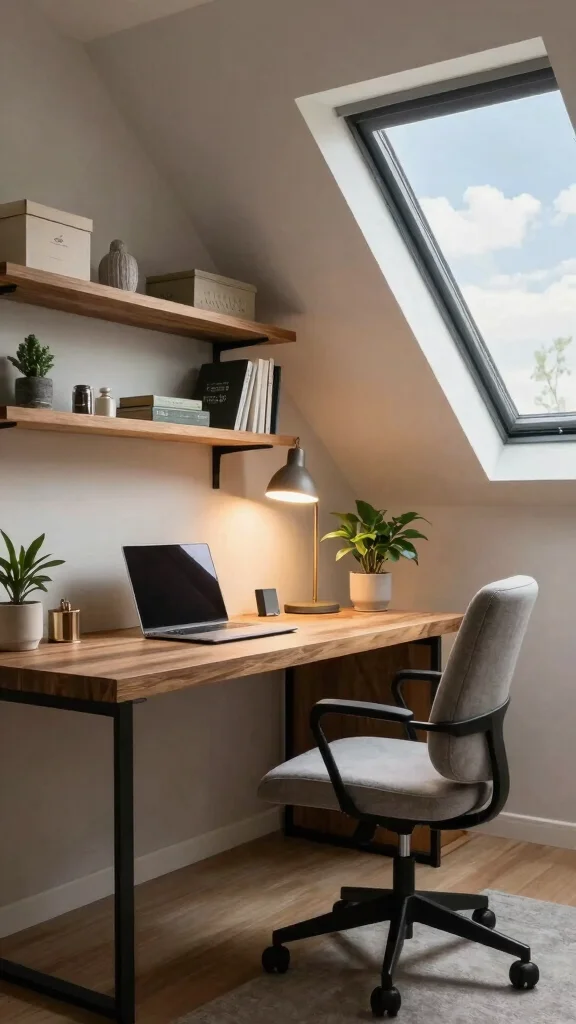 11 Attic Nook Ideas for a Cosy Compact Purposeful Corner - 2. Home Office Hideaway 1