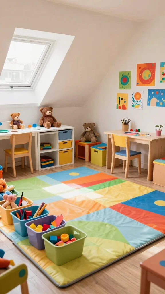 11 Attic Nook Ideas for a Cosy Compact Purposeful Corner - 6. Playful Kids’ Corner 1