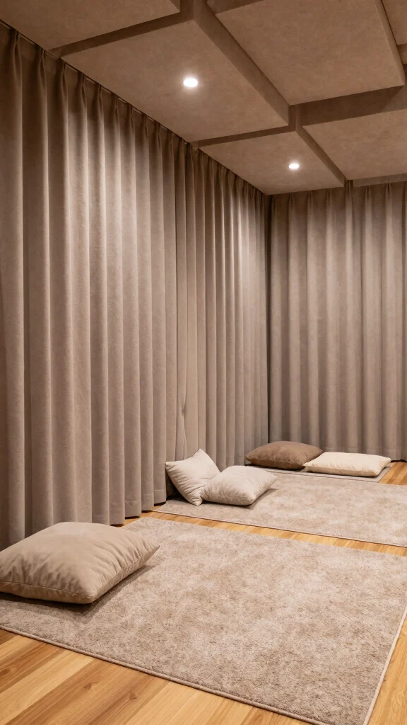 11 Attic Yoga Studio Ideas for a Calm Dedicated Top-Floor Practice Space - 9. Soundproof for Serenity 1