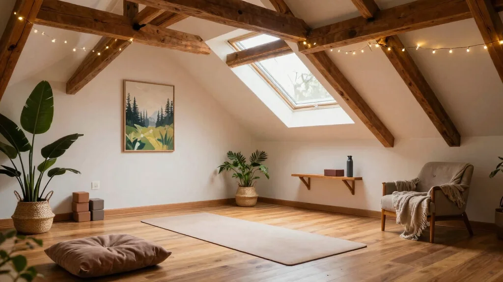 11 Attic Yoga Studio Ideas for a Calm Dedicated Top-Floor Practice Space