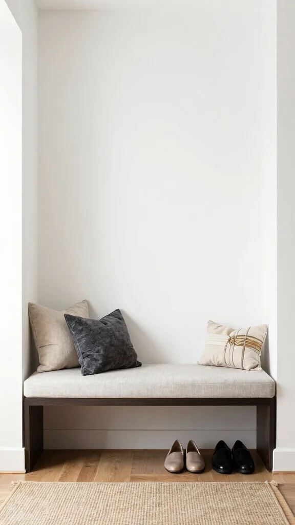 11 Entryway Coat Storage Ideas That Keep Every Jacket Tidy and Accessible - 4. Multi-Functional Benches 1