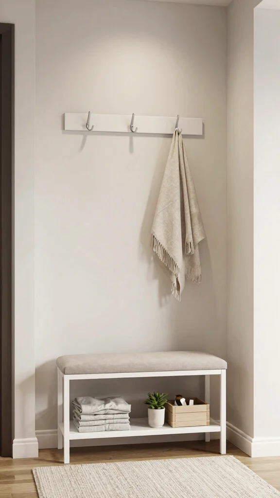 11 Entryway Coat Storage Ideas That Keep Every Jacket Tidy and Accessible - 9. Slim Hall Tree 1