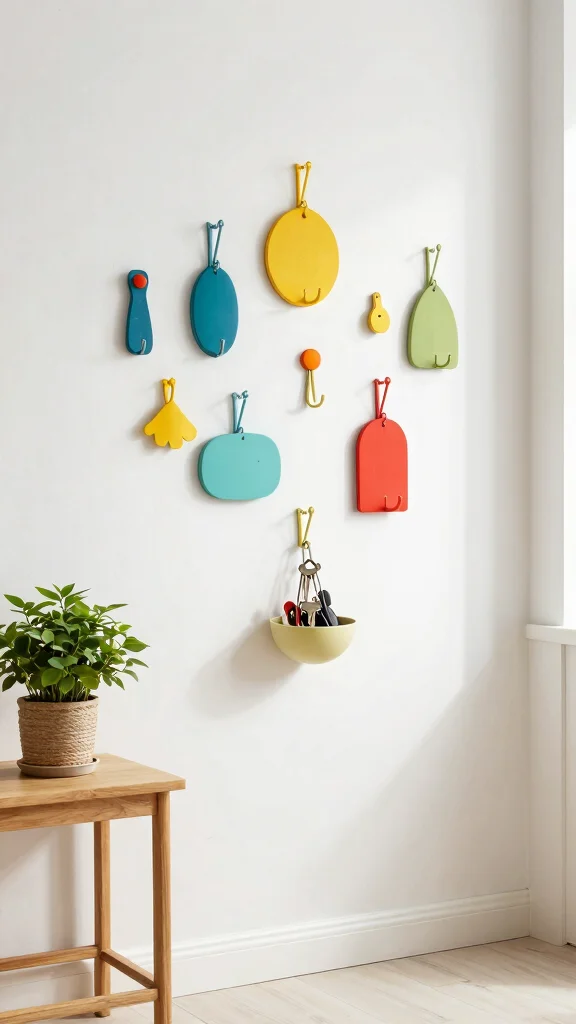 11 Entryway Ideas Without a Closet That Still Look Polished and Organised - 4. Stylish Hooks and Racks 1