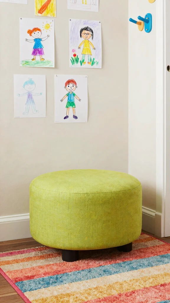 11 Entryway Ottoman Concepts for a Comfortable Flexible Seating Solution - 10. Kids-Friendly Options 1