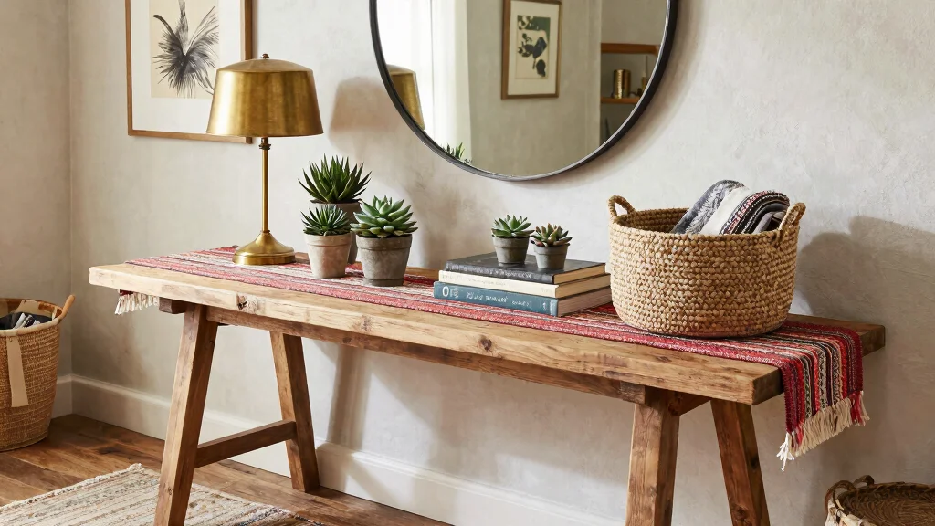11 Entryway Table Styling Ideas for a Layered Curated Display