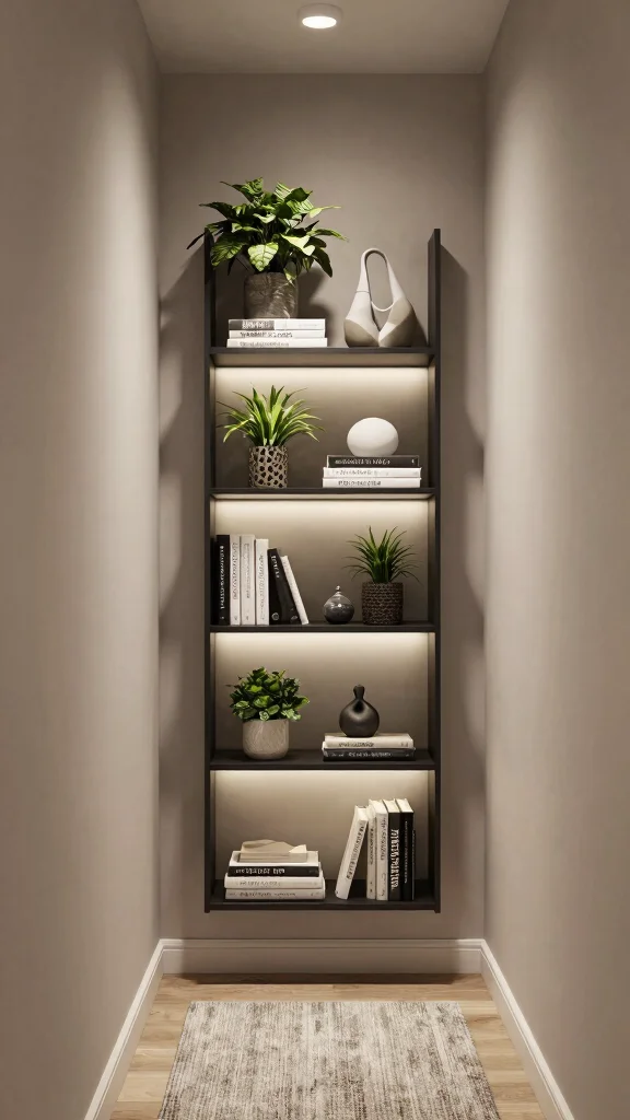 11 Hallway Cabinet Ideas for a Tidy Beautiful Entrance Storage - 10. Multi-Purpose Storage Shelf 1