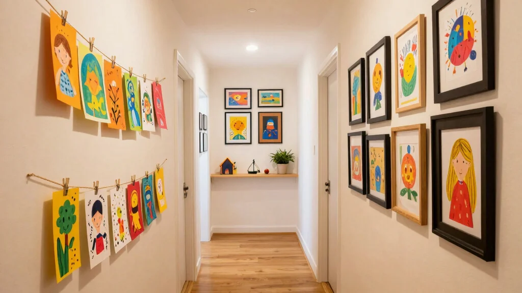 11 Hallway Kids Art Display Ideas for a Cheerful Personal Wall