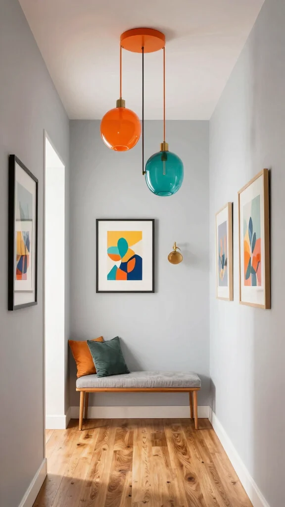 11 Hallway Pendant Lighting Ideas for a Dramatic Stylish Ceiling Statement - 5. Mid-Century Modern Flair 1