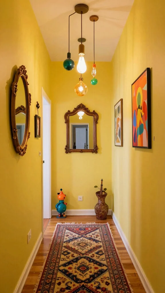 11 Hallway Pendant Lighting Ideas for a Dramatic Stylish Ceiling Statement - 7. Quirky Vintage Fixtures 1