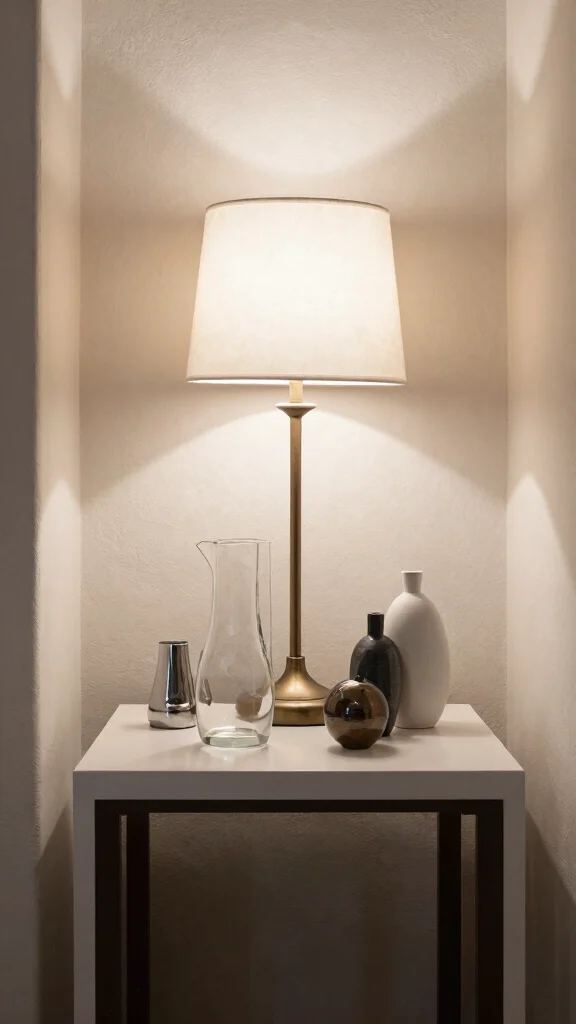 11 Hallway Table Styling Ideas for a Layered Curated Entrance Display - 11. Mix Modern and Vintage Elements 1