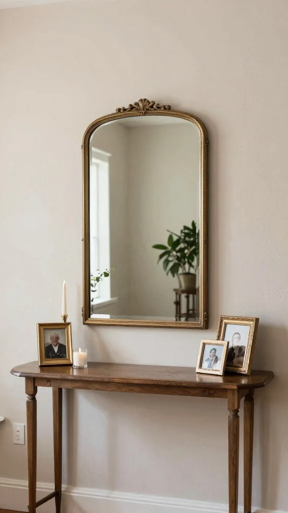 11 Hallway Table Styling Ideas for a Layered Curated Entrance Display - 3. Create a Focal Point 1