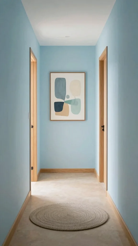 11 Japandi Style Hallway Ideas for a Serene Clean-Lined Entrance - 2. Soft Color Palette for Serenity 1