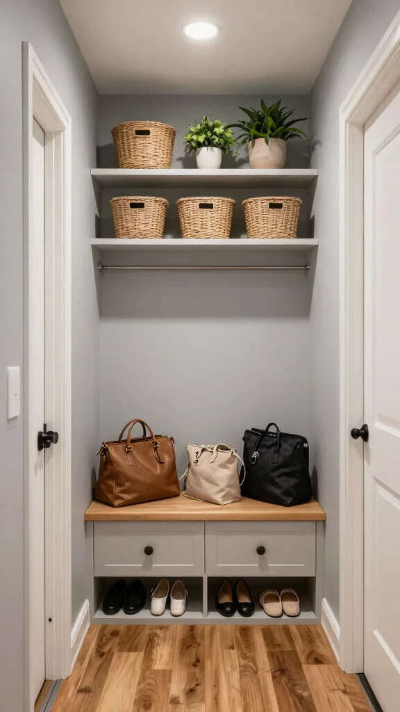 11 Japandi Style Hallway Ideas for a Serene Clean-Lined Entrance - 3. Functional Storage Solutions 1