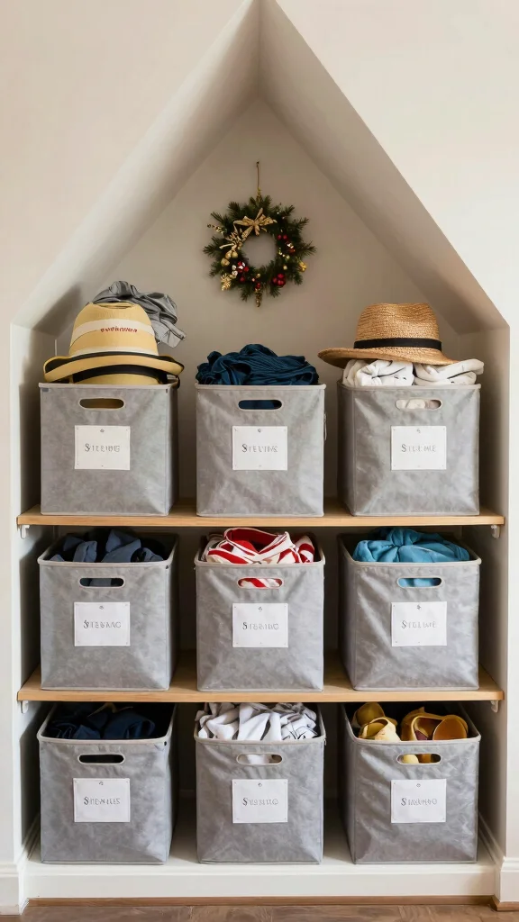 12 Attic Bedroom Storage Ideas That Work With Every Sloped Ceiling - 12. Seasonal Storage Solutions 1