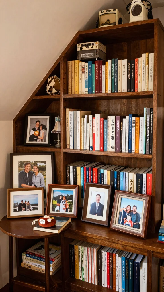 12 Attic Library Concepts for a Bookworm's Dream Top-Floor Reading Retreat - 12. Personal Touches and Souvenirs 1