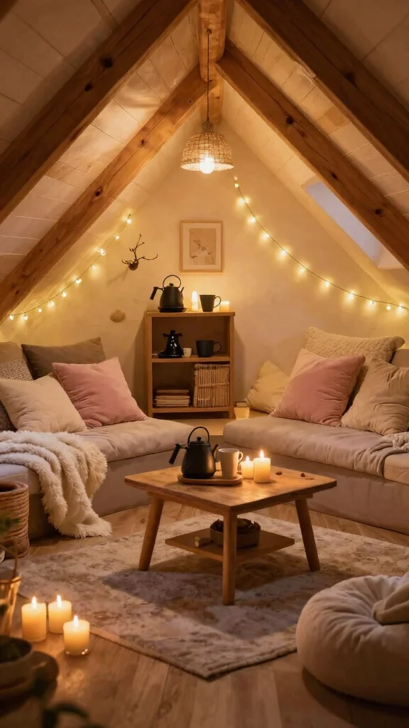 12 Attic Lounge Concepts That Transform Your Top Floor Into a Relaxed Escape - 11. Hygge Haven 1