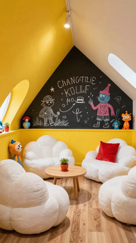 12 Attic Lounge Concepts That Transform Your Top Floor Into a Relaxed Escape - 12. Playful Fantasy 1