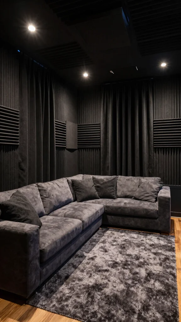 12 Attic Media Room Ideas for a Sleek Immersive Entertainment Space - 3. Soundproofing for Ultimate Enjoyment 1