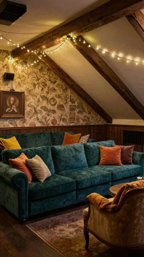 12 Attic Theater Room Ideas for a Cinematic Immersive Top-Floor Experience - 2. Cozy Seating Arrangements 1