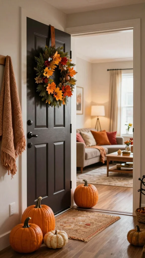 12 Entryway Into Living Space Ideas That Create a Seamless Welcoming Flow - 11. Seasonal Decor Changes 1