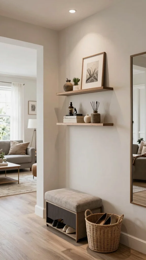 12 Entryway Into Living Space Ideas That Create a Seamless Welcoming Flow - 6. Stylish Storage Solutions 1