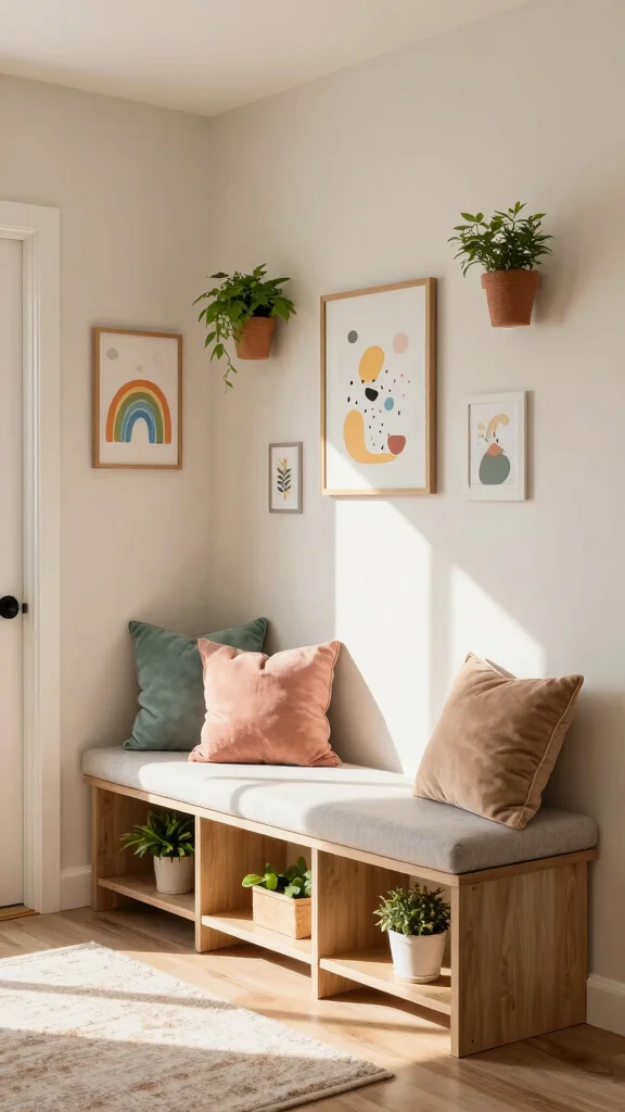 12 Entryway Kids Organization Ideas for a Tidy Family-Friendly Entrance - 3. Multifunctional Furniture 1