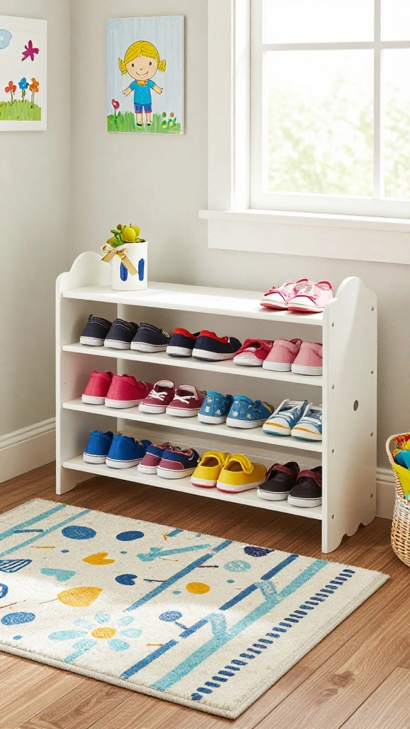 12 Entryway Kids Organization Ideas for a Tidy Family-Friendly Entrance - 6. Shoe-Free Zone 1