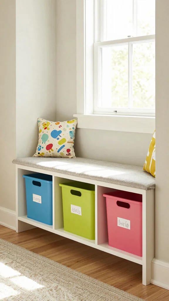 12 Entryway Kids Organization Ideas for a Tidy Family-Friendly Entrance - 9. Under-Bench Storage 1