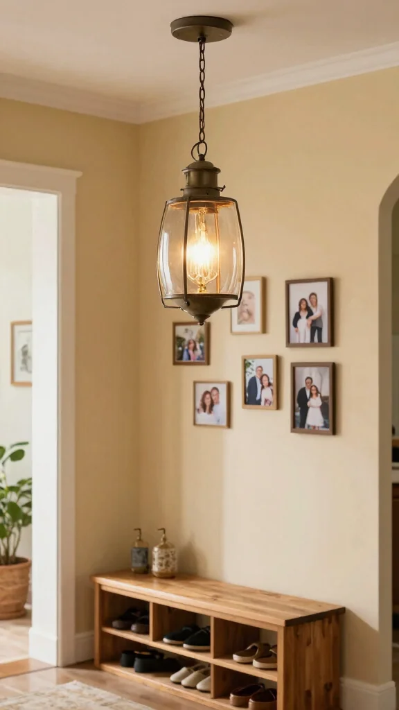 12 Entryway Light Fixtures That Elevate Every Ceiling Height and Style - 10. Personalized DIY Fixtures 1