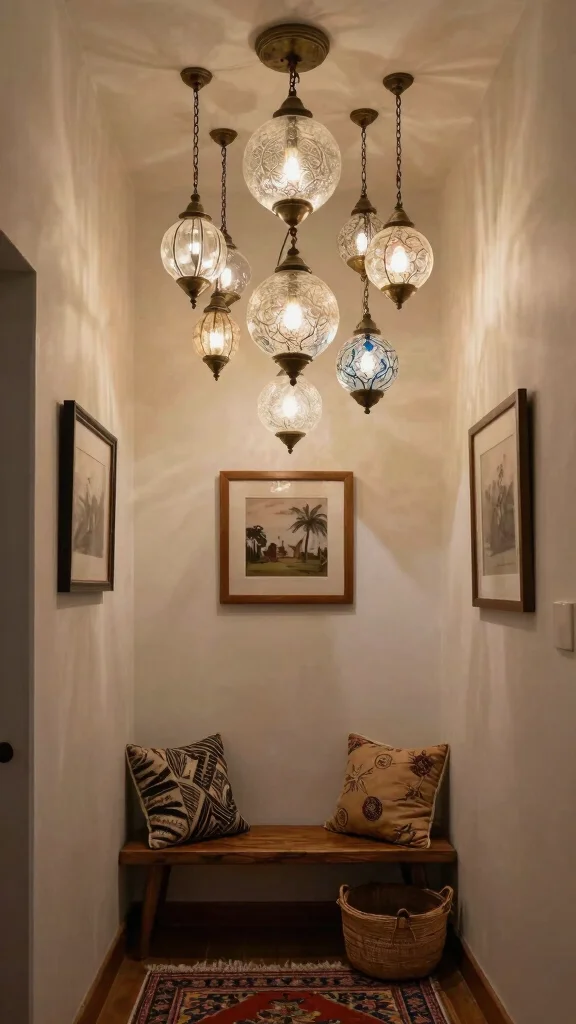 12 Entryway Light Fixtures That Elevate Every Ceiling Height and Style - 3. Vintage Glass Globes 1