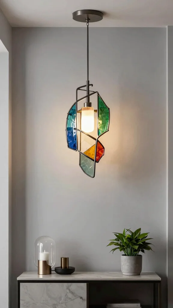 12 Entryway Light Fixtures That Elevate Every Ceiling Height and Style - 7. Artistic Statement Fixtures 1