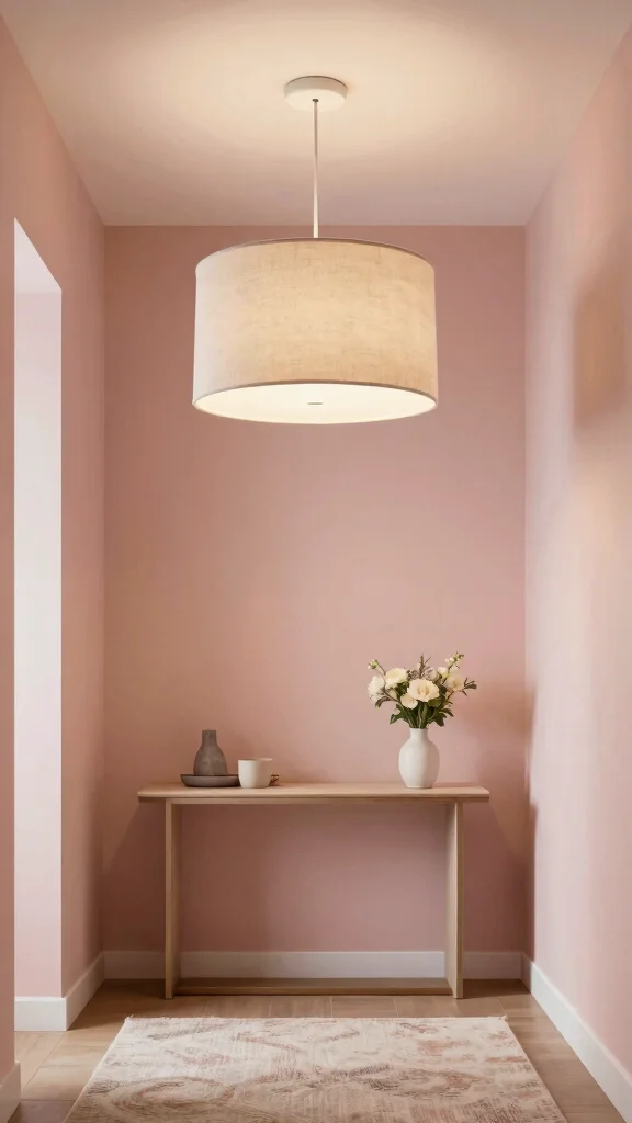 12 Entryway Light Fixtures That Elevate Every Ceiling Height and Style - 8. Soft Drum Shades 1