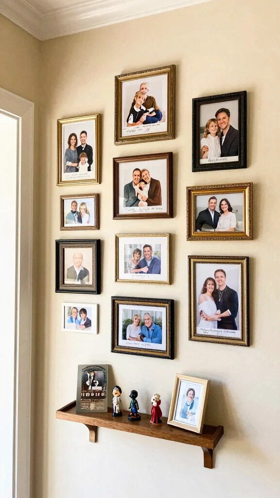 12 Entryway Photo Wall Concepts for a Personal Memory-Filled Display - 2. A Storybook Wall 1