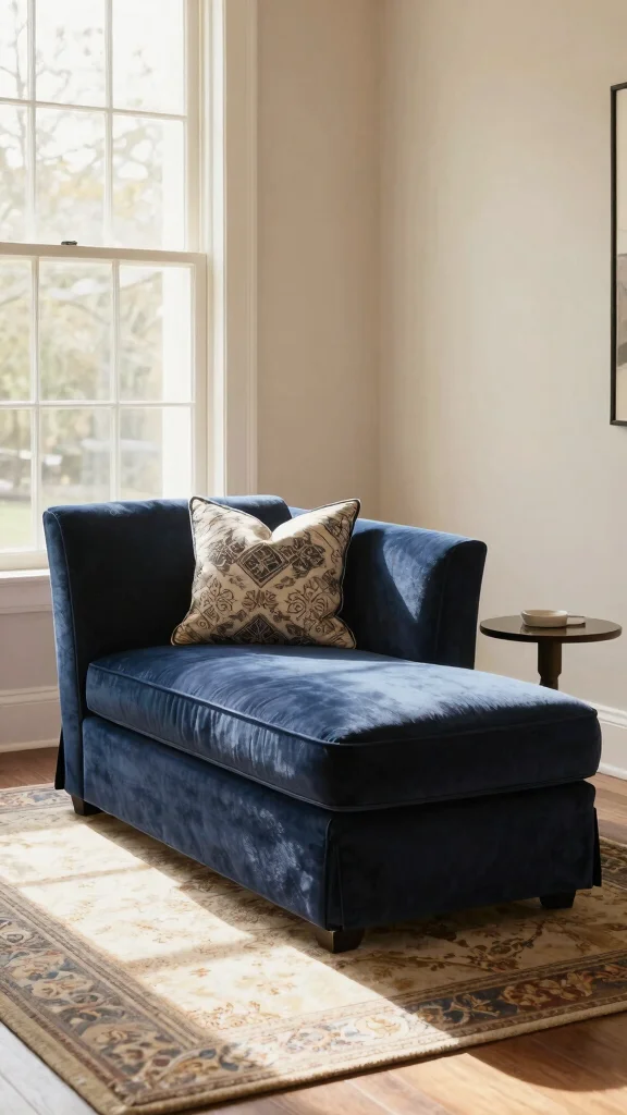 12 Entryway Seating Ideas That Make Your Entrance Welcoming and Functional - 9. Compact Chaise Lounge 1