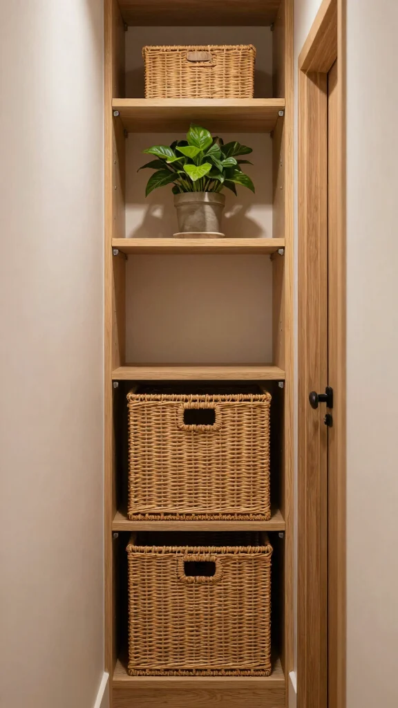 12 Hallway Closet Ideas for a Tidy Organised Entrance Space - 11. Natural Elements 1