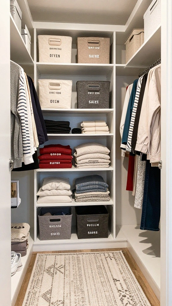 12 Hallway Closet Ideas for a Tidy Organised Entrance Space - 8. Seasonal Rotation Storage 1