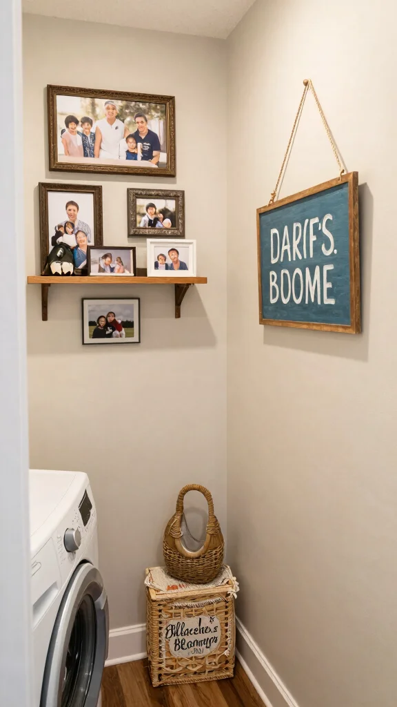 12 Hallway Laundry Room Ideas That Hide Wash Day Beautifully - 10. Personalized Touches 1